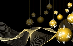 New Year Vector Golden Ball Background Design Eps Illustrator