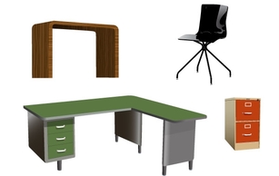 Office furniture Vectors
