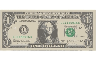 One American Dollar Bill
