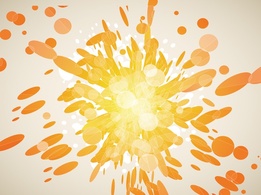 Orange Explosion Vector