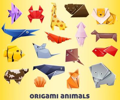 Origami Animals Vector