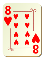 Ornamental deck: 8 of hearts