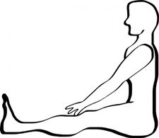 Outline People Yoga Person Human Lineart Sit