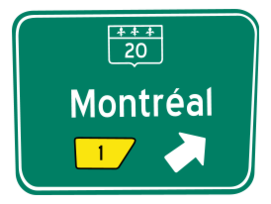 Panneau sortie / traffic sign exit