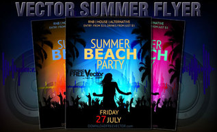 Party Flyer Template Vector
