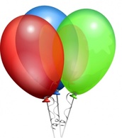Party Helium Balloons clip art