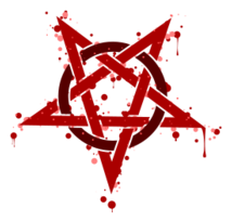 Pentagramme Taches Rouges