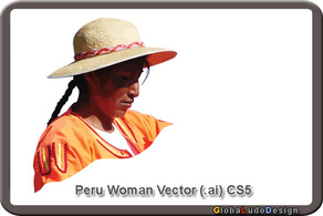Peru Woman Vector 2