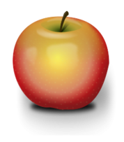 Photorealistic Red Apple