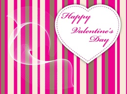 Pink Stripes Valentine