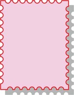 Postage stamp vector 3