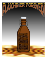 Poster Flaschbier forever