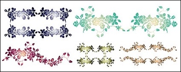 Practical lace pattern vector material