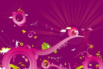 Purple Abstract Vector Background