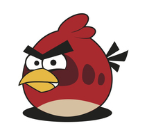 Red Angry Bird Vector