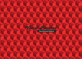 Red Cubed Pattern
