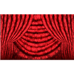 Red Curtain Free Vector