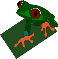 Red-eye Frog clip art