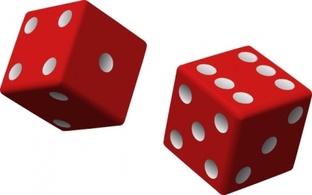 Red Two Recreation Cartoon Dice Free Games Game Dices