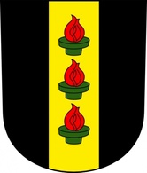 Red Yellow Coat Arms Flames Wipp Wetzikon