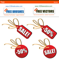 Sales tags free vector