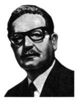 Salvador Allende Greyscale 56th President of the Senate of the Republic of Chile