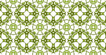 Seamless floral green wallpaper