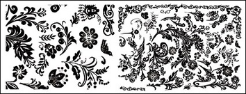 Several practical rough black-and-white pattern