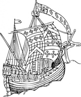 Ship From The Mid Th Century clip art
