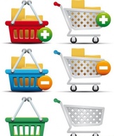 Shopping Cart and Basket Icons