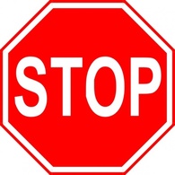 Sign Stop Cartoon Signs Traffic Font Transportation Free Stopsign Roadsigns Sing