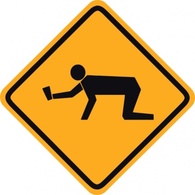 Sign Student Road Street Warning Caution Careful