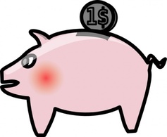 Signs Symbols Money Save Piggybank Bank Piggy Store Saving Financing Account