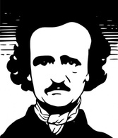 Silhouette Allen Cartoon Dot Com Fundraw Edgar Poe Allan