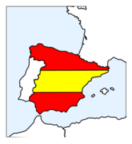 Spain (map and flag)