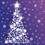 Sparkle Christmas Tree Vector