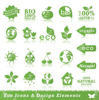 Stock Ecology Stickers Signs Vector