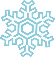 Stylized Snowflake clip art