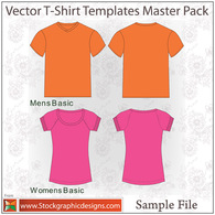 T-Shirt Templates Vector Pack