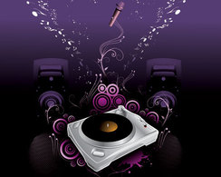 The Trend of Music Illustration Vector Material