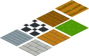 Tile Ground Game Floor 3d Isometric