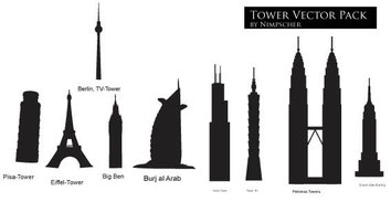 Tower free vector pack