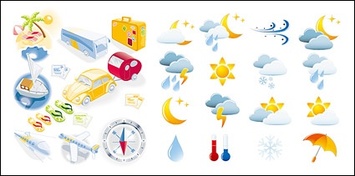 Travel and weather icon
