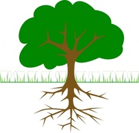 Tree Branches And Roots clip art