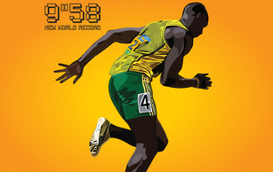 Usain Bolt New World Record 9.58