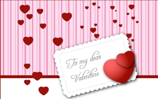 Valentines Day card vector