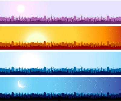 Vector Cityscape Banners