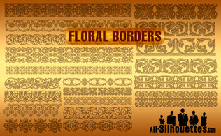 Vector Floral Borders