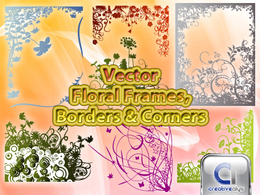 Vector Floral Frames, Borders & Corners