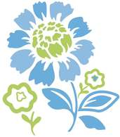 Vector Flower - Blue Daisy